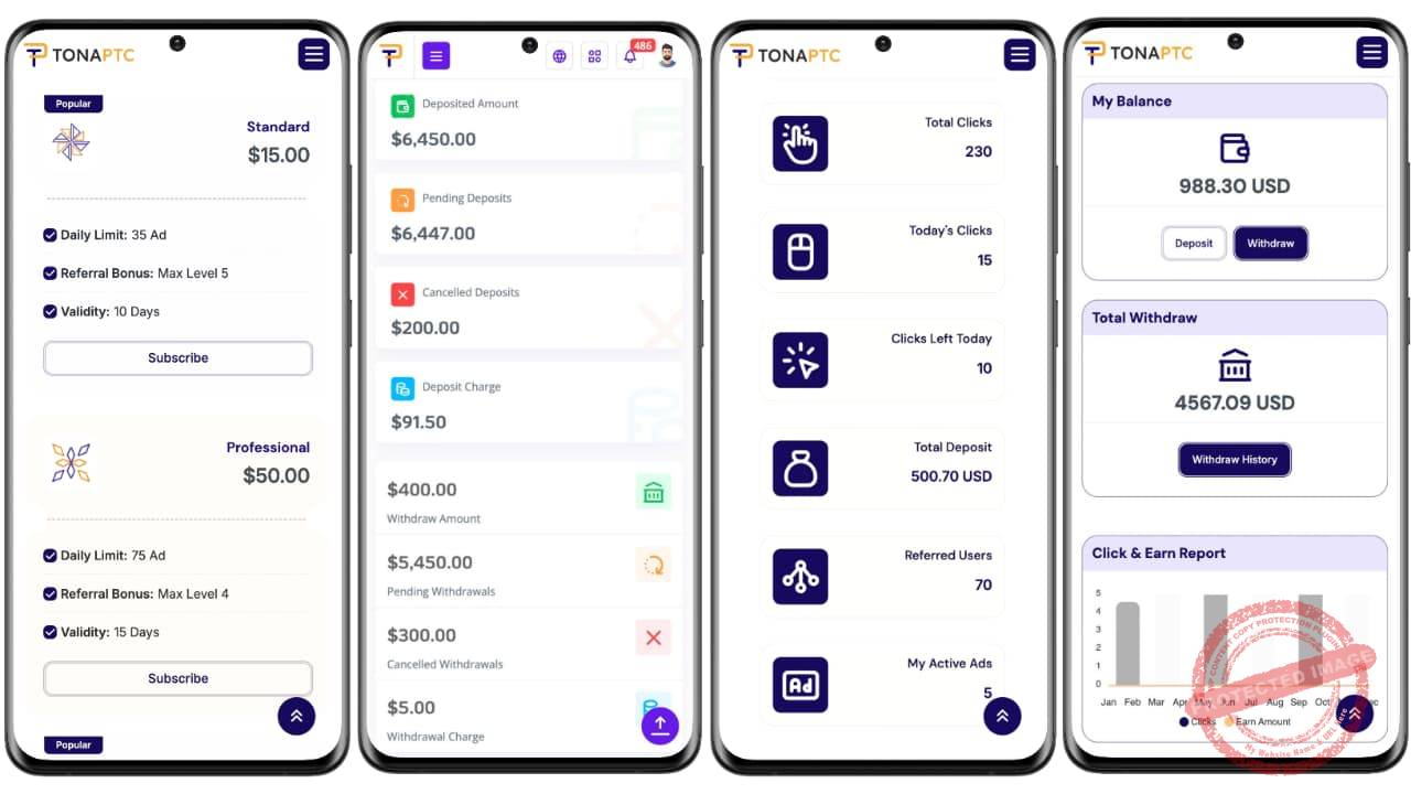 Subscription Based Pay Per Click Platform